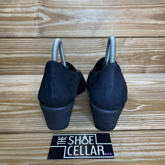 The Flexx Womens 8 EUR 39 Night Hawk Classic Pump Heel Black Leather Slip On Low - Picture 2 of 8